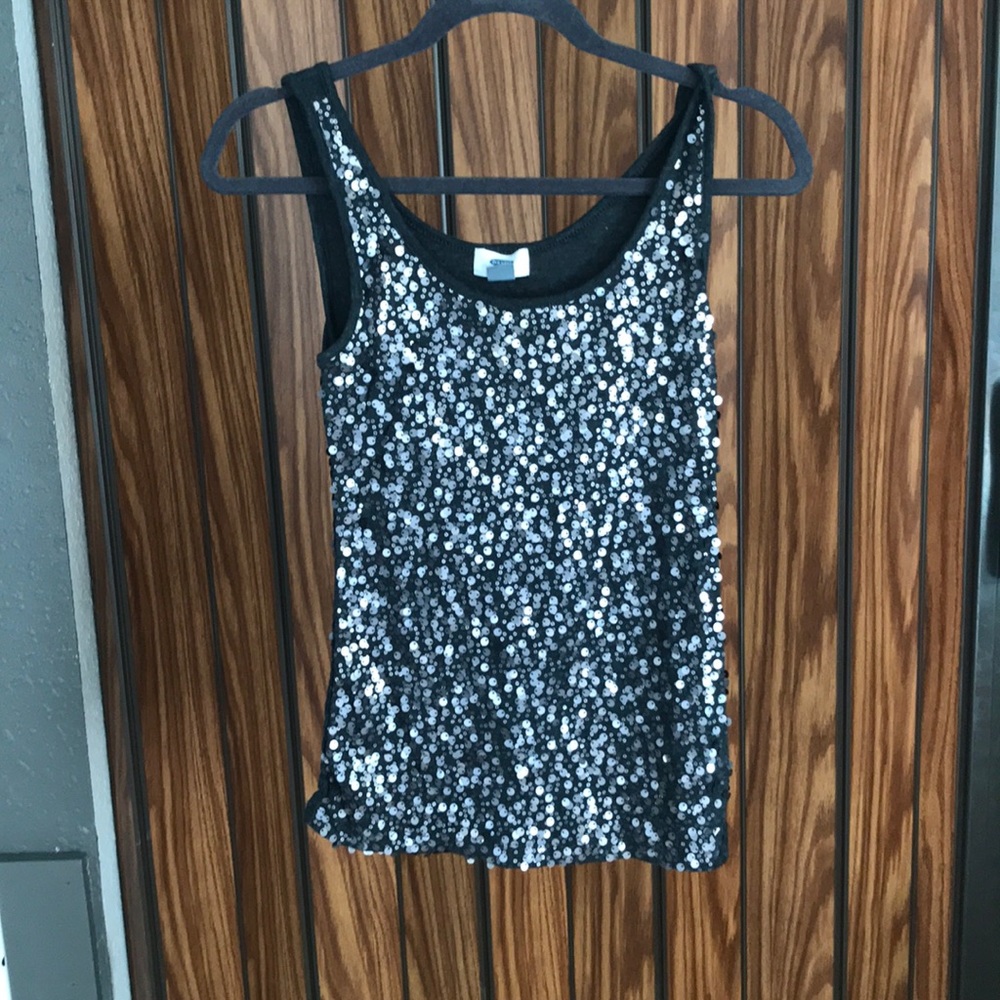 Dark grey sparkly tank